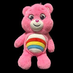 Care Bears 14" Unlock the Magic Pink Rainbow Plush Stuffed Animal Toy